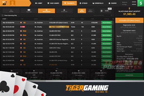 tigergaming poker|Poker Tournaments .
